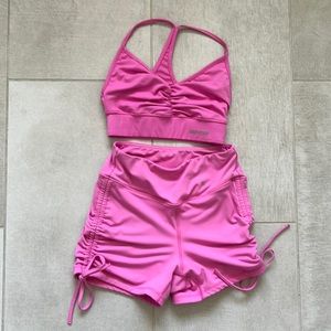 BO+TEE BUBBLE GUM PINK WORKOUT SET